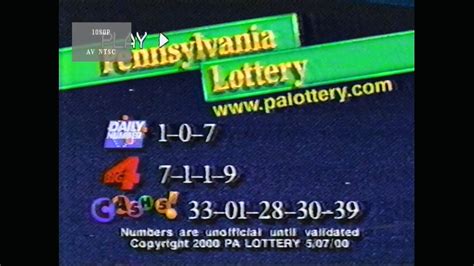 pennsylvania lottery numbers yesterday